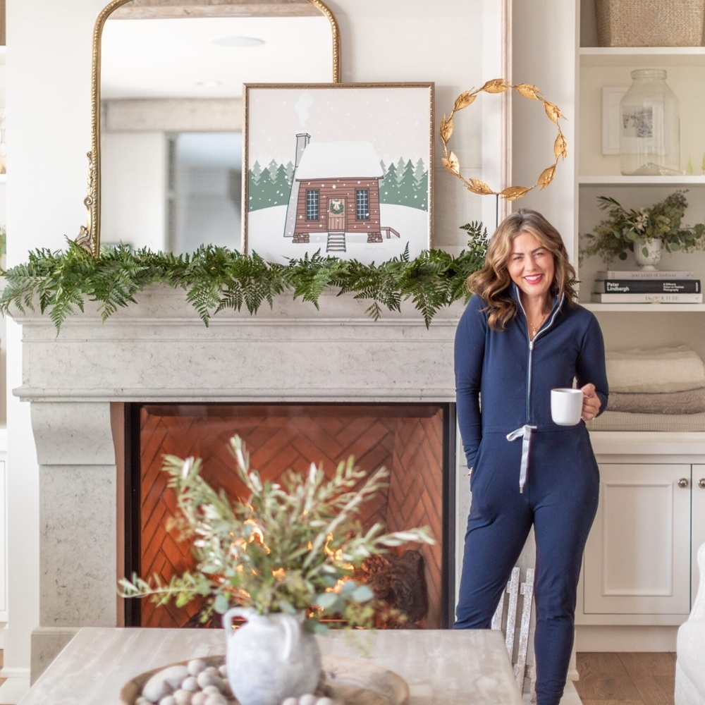Smash + Tess Navy Holiday Jumpsuit
